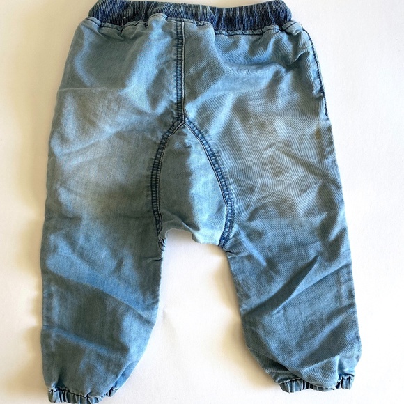 H&M Denim Chambray Pants 12-18M - Picture 2 of 2